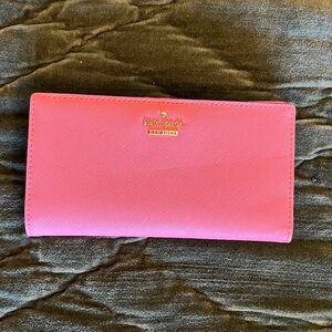 Kate Spade Pink Slim Bifold Wallet